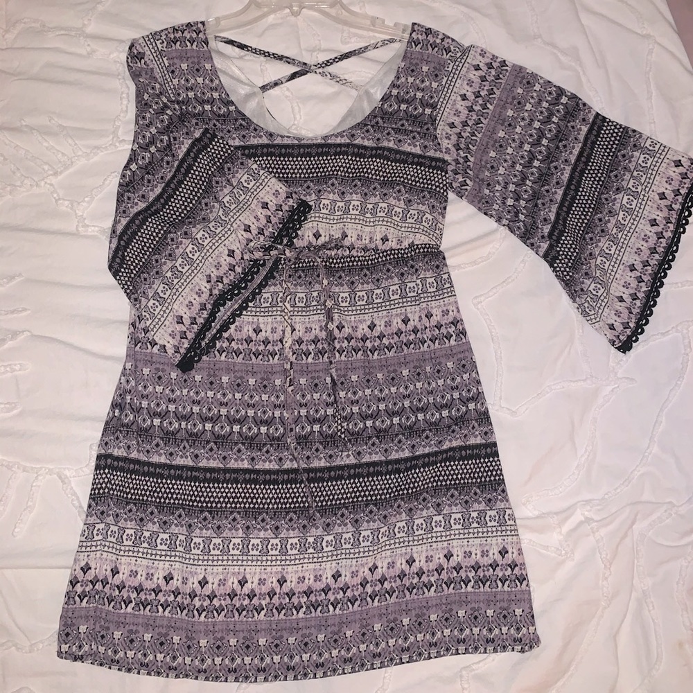 Belle sleeve mini dress